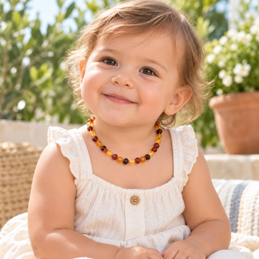 Multicolor Amber Teething Necklace
