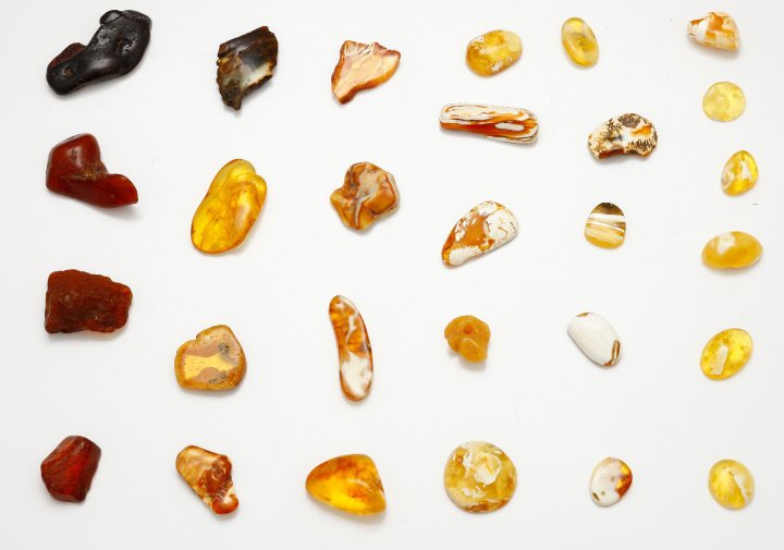 Natural Baltic amber in a range of colors