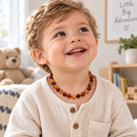 Cognac Amber Teething Necklace