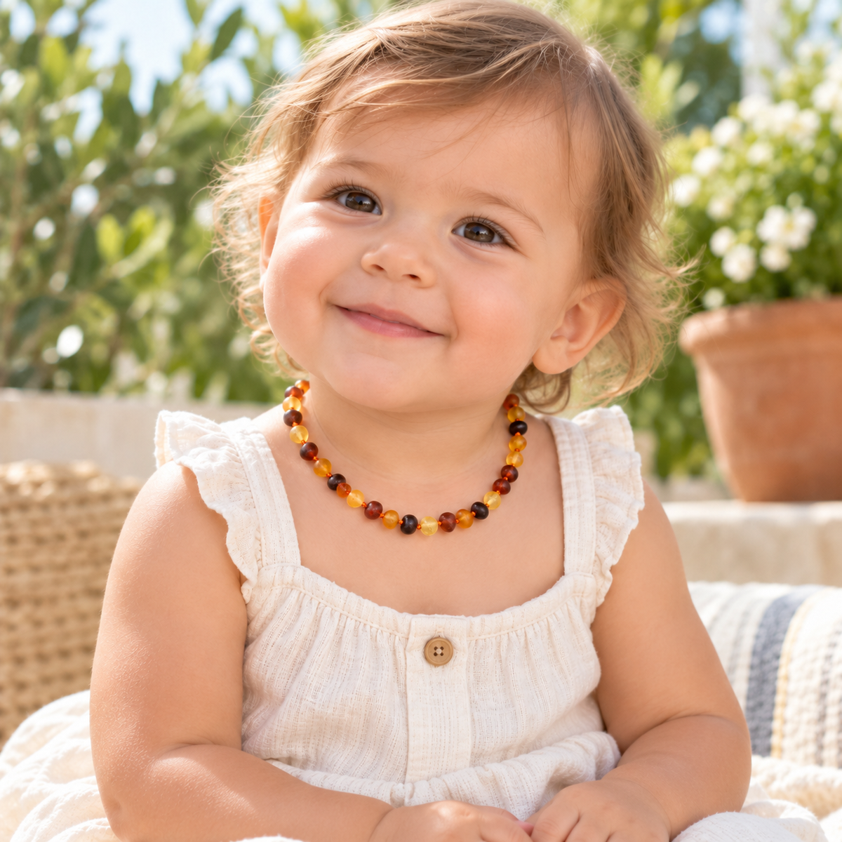 Multicolor Amber Teething Necklace