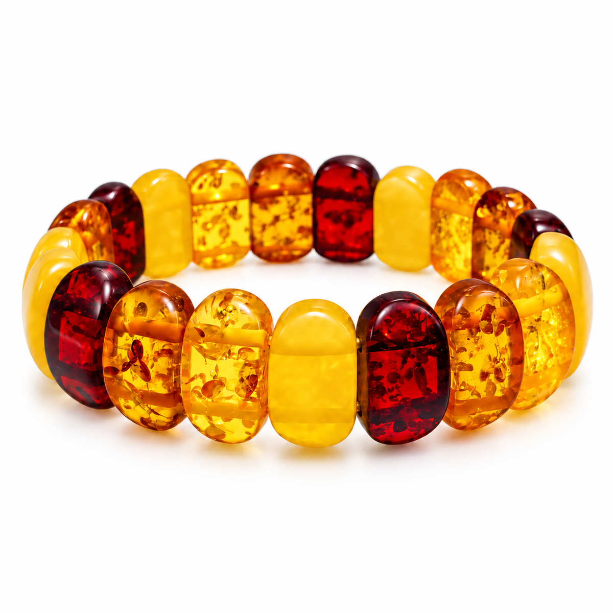 Multicolor Baltic Amber Bracelet