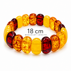 Multicolor Baltic Amber Bracelet